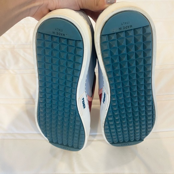 FENDI Monsters Motif Leather Sneakers US8 - Picture 6 of 8